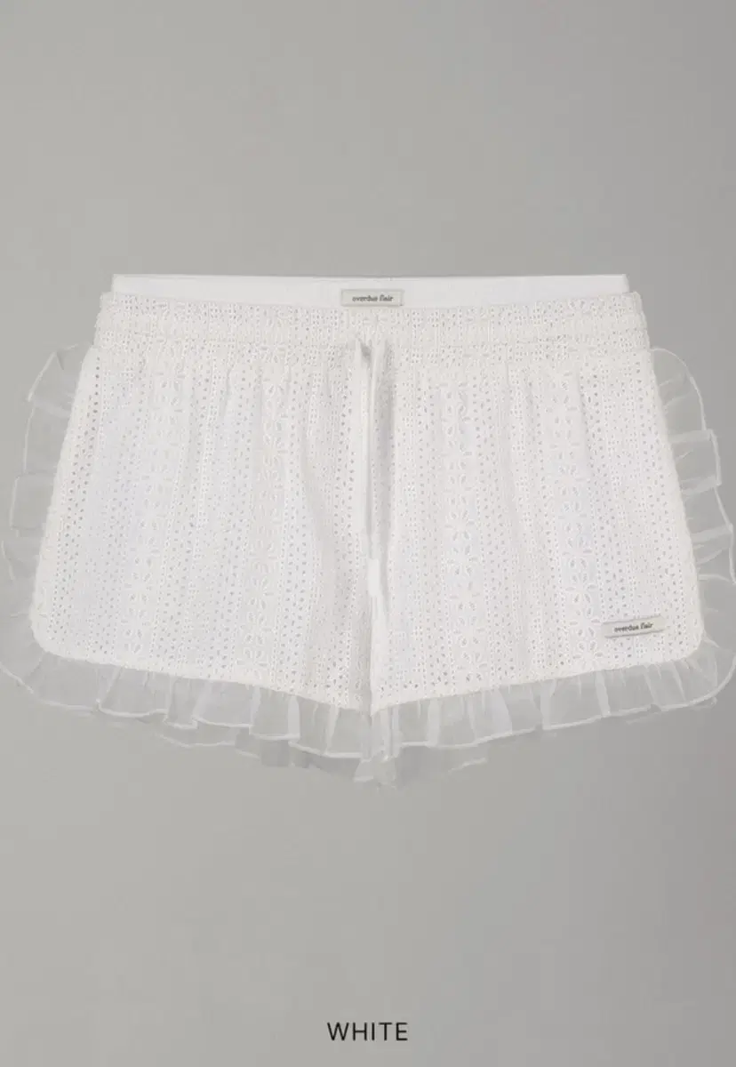 오버듀플레어 ORGANZA FRILLED SHORTS